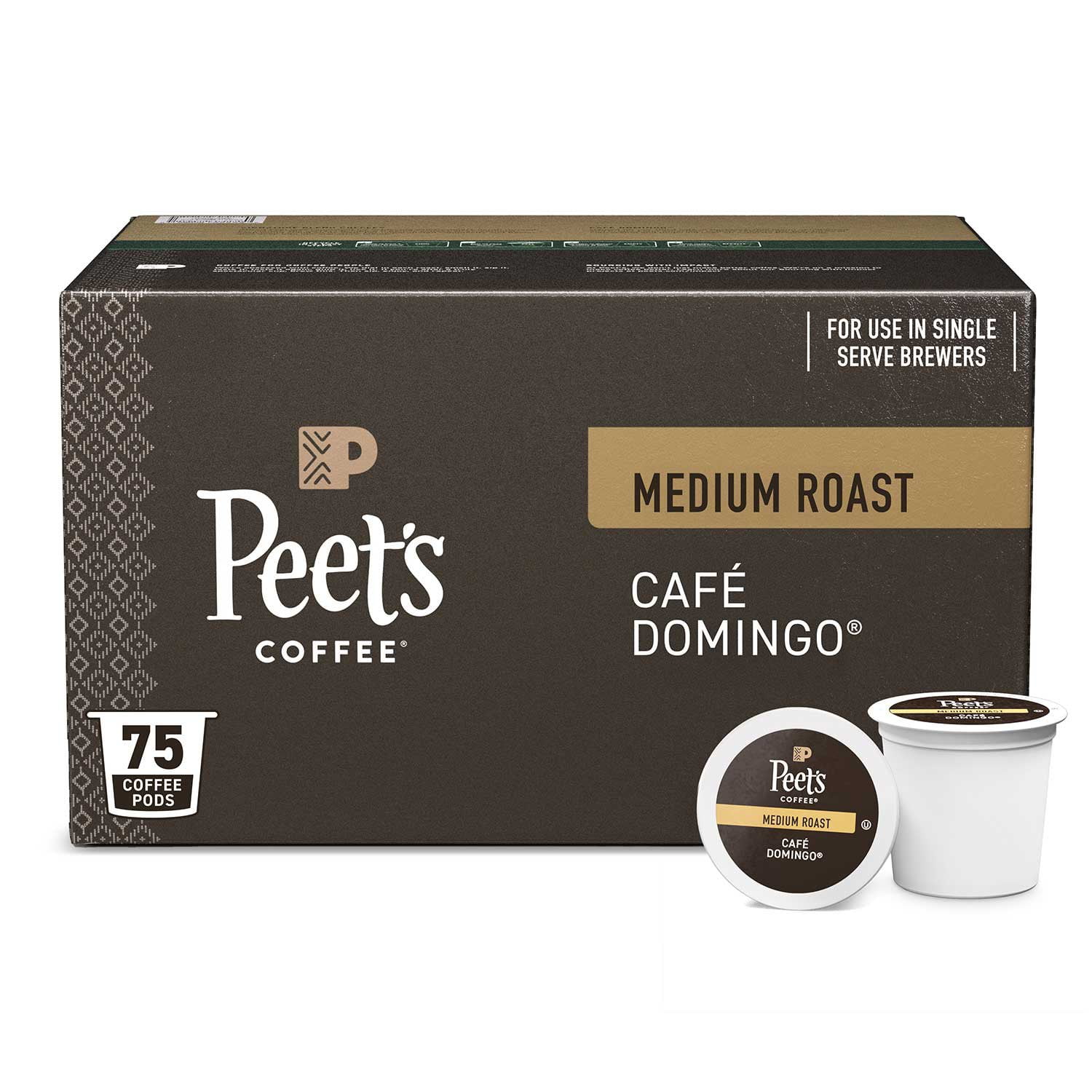 Peet's Coffee Dark Roast K-cup Pods, Major Dickason's Blend, 75 ct