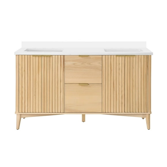 OVE Decors Gabi 60" W x 22" D Freestanding Bathroom Vanity with Sink