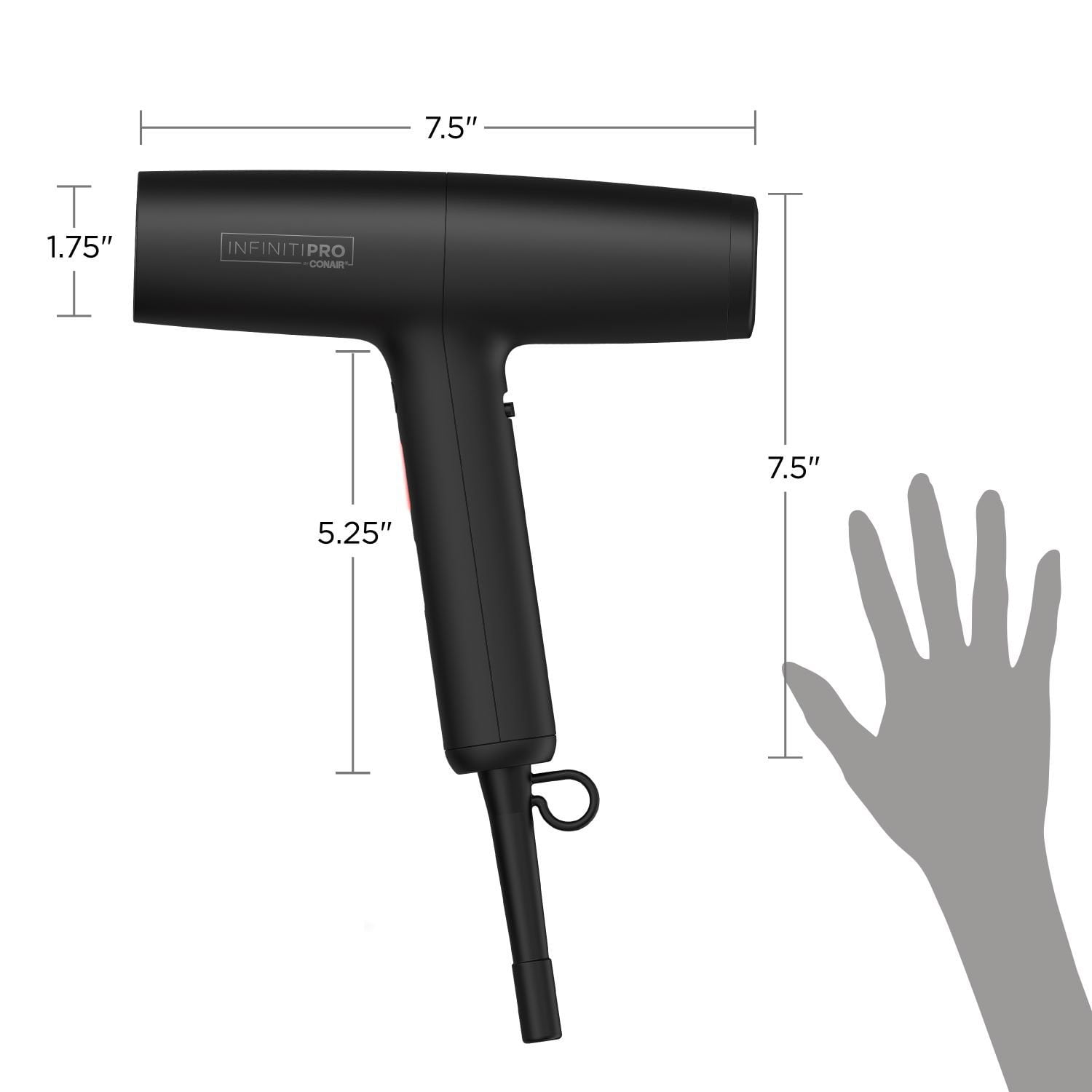 ヘアドライヤー SUBARU InfinitiPRO by Conair DigitalAIRE Hair Dryer with Brush and