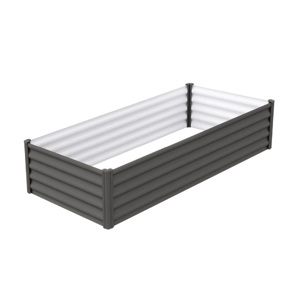 The Organic Garden Co Hakea 6' x 3' x 1.3' Metal Rectangle Garden Bed