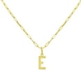 thumbnail image 1 of Initial Paperclip Chain Pendant Necklace in 14K Gold, 1 of 5