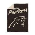thumbnail image 1 of Logo Brands Carolina Panthers Luxe Dreams Throw, 60" x 80", 1 of 6