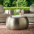 thumbnail image 1 of Member's Mark Metal Hammered Coffee Table with Light Golden Finish, 1 of 1
