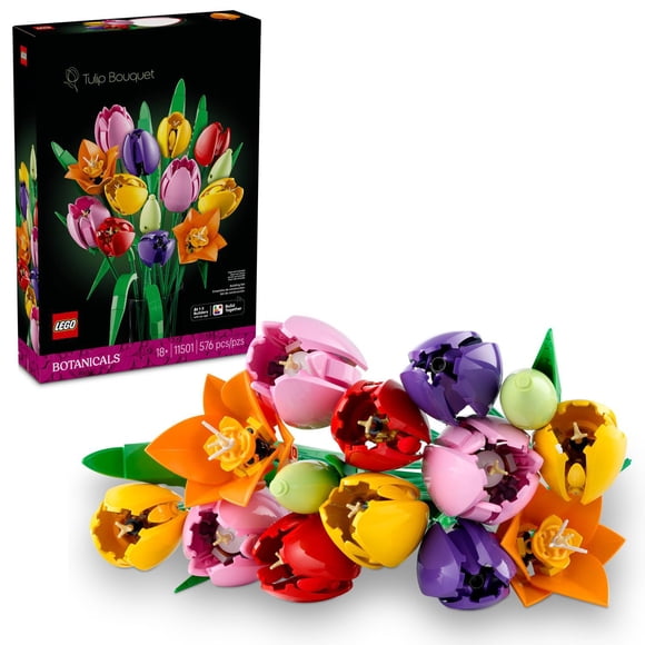 LEGO Botanicals Tulip Bouquet Flower Decor, 576 pc.