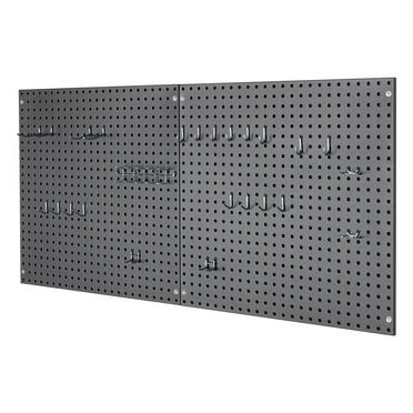 Seville Classics UltraHD 2-Piece Pegboard Set with 23 Piece Hook Assortment, 24" L x 24" W