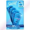 thumbnail image 1 of Secret Outlast Clear Gel Deodorant, Completely Clean, 2.6 oz., 4 pk., 1 of 10