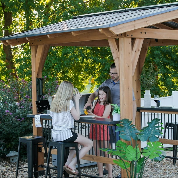 Backyard Discovery 9' x 10' Granada Grill Gazebo with Outdoor Bar