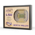 thumbnail image 1 of YouTheFan LSU Tigers 25-Layer Football Stadium View 3D Wall Art, 1 of 5