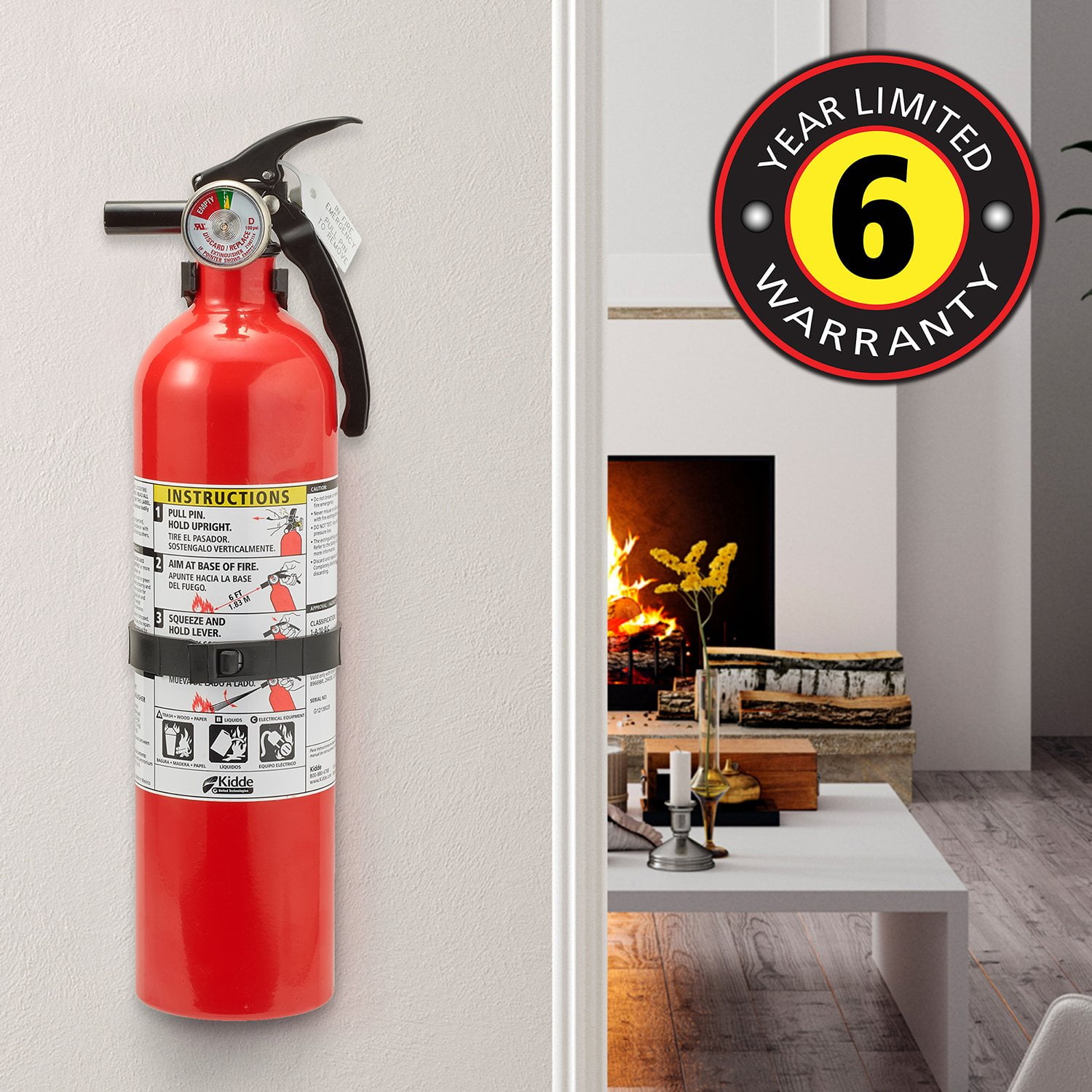 Kidde Twin Pack Fire Extinguisher, Rated 1A10BC - Samsclub.com