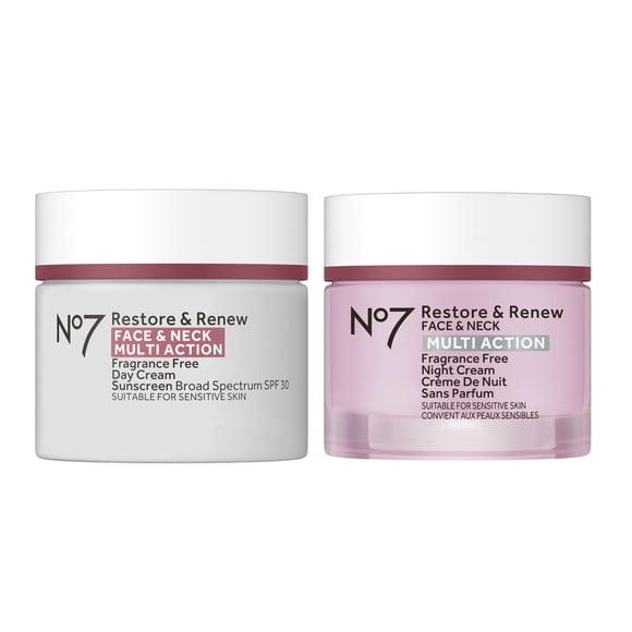 No7 Restore & Renew Day and Night Cream Set