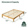 thumbnail image 5 of Zinus Night Therapy Rustic Pine Solid Wood Platform Bed, Assorted Sizes, 5 of 11