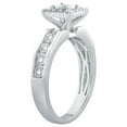 thumbnail image 3 of 0.26 CT. T.W. Princess Cut Halo Diamond Ring & Band Set in 14K Gold, 3 of 5