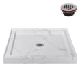 thumbnail image 1 of Streamline 36 in. x 36 in. Alcove Acrylic Shower Base With Center Drain, Drain Included Assorted Colors, 1 of 14