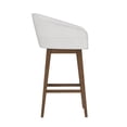 thumbnail image 8 of HH2 Home Upholstered Barrel Back Wood Adjustable Height Swivel Bar Stool, 8 of 19