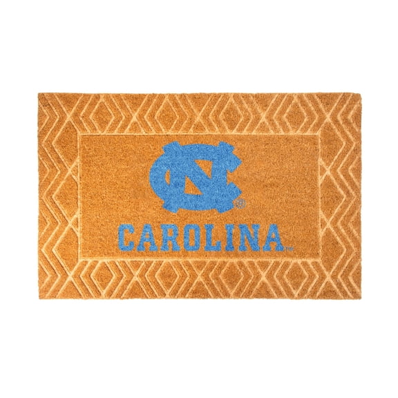 Logo Brands North Carolina Tar Heels Coir Outdoor Mat
