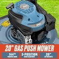 thumbnail image 3 of SENIX 20" 144cc 4-Cycle Gas Push Lawn Mower with Side Discharge, 3 of 11