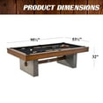 thumbnail image 2 of Barrington Billiards 8' Urban Slate-Tech Drop Pocket Table with Cover, Pool Ball and Cue Stick Set, 2 of 8