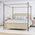 thumbnail image 6 of HH2 Home McArthur Metal and Upholstered Canopy Bed, 6 of 11