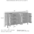 thumbnail image 5 of Crosley Furniture Darcy Sideboard Buffet, Dark Brown, 5 of 13