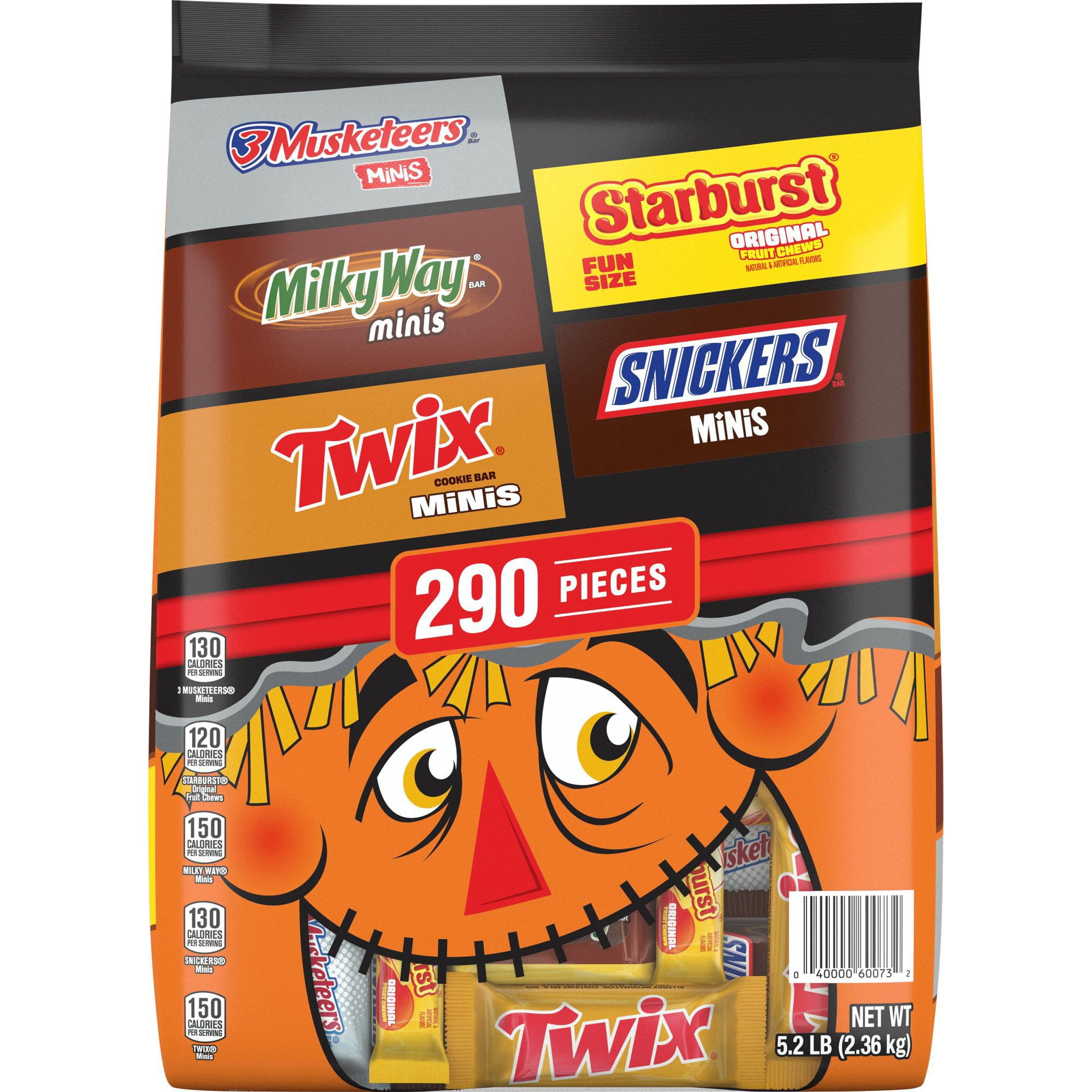 MARS　ふわふわデカバッグ Mars Halloween Variety Pack Candy, 290 pcs. - Samsclub.com