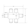 thumbnail image 5 of Member's Mark Sandalwood Dining Set with Sunbrella Fabric, 7pc, 5 of 7