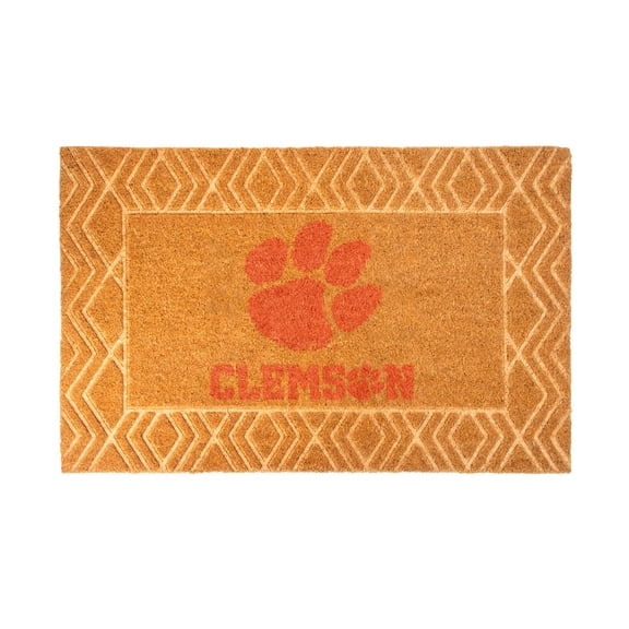 Logo Brands Clemson Tigers Coir Outdoor Mat