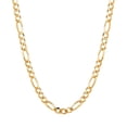 thumbnail image 1 of Solid Figaro Chain Necklace in 14K Gold, 1 of 7