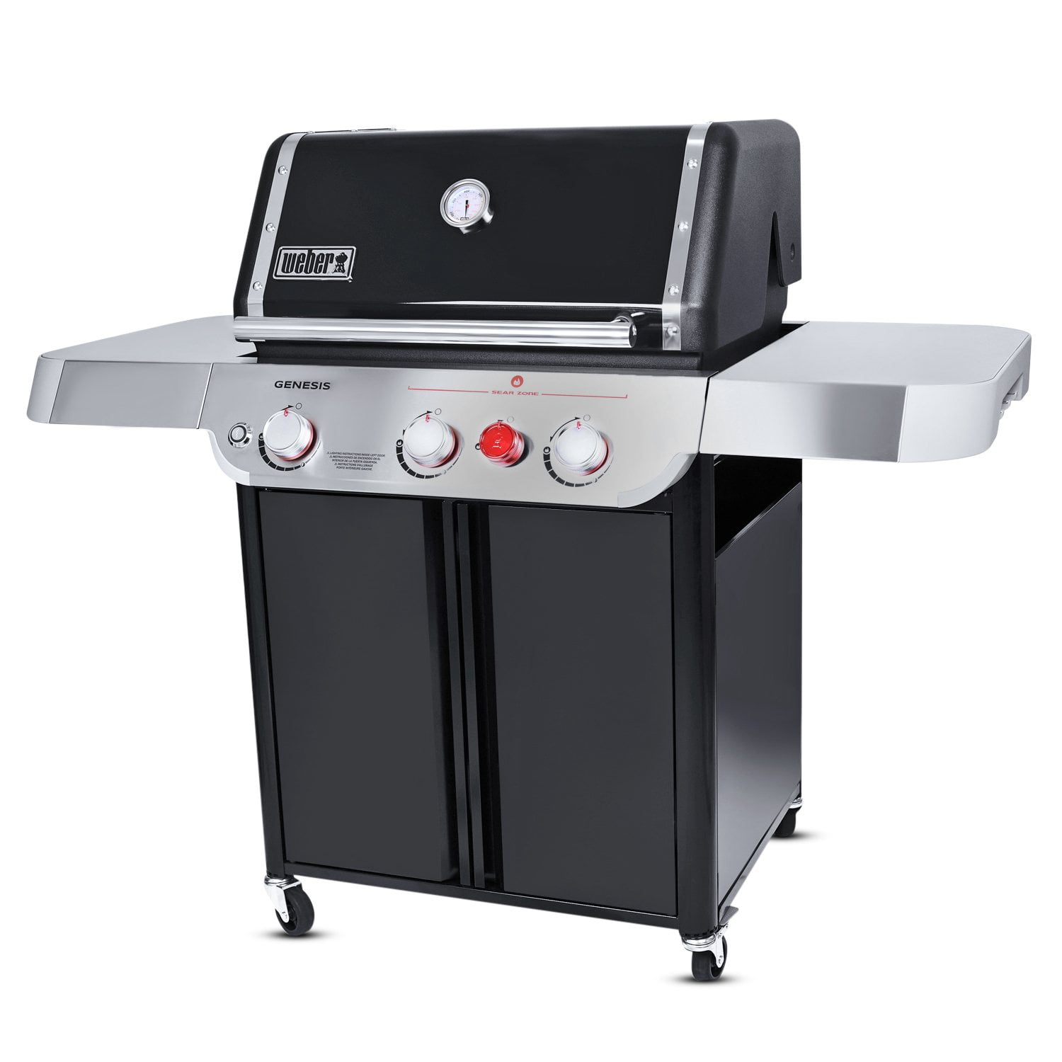 Weber Genesis E‑325 3‑Burner Liquid Propane Gas Grill with Sear