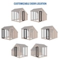 thumbnail image 6 of Backyard Discovery 7' x 5' Cedar Wood and Galvanized Steel Animal Enclosure with Feeding Door, 6 of 16