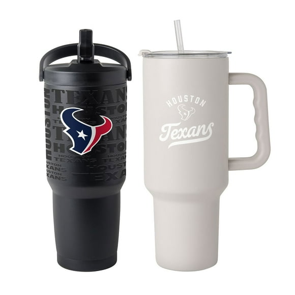 Logo Brands Houston Texans Stainless Steel Tumbler Set