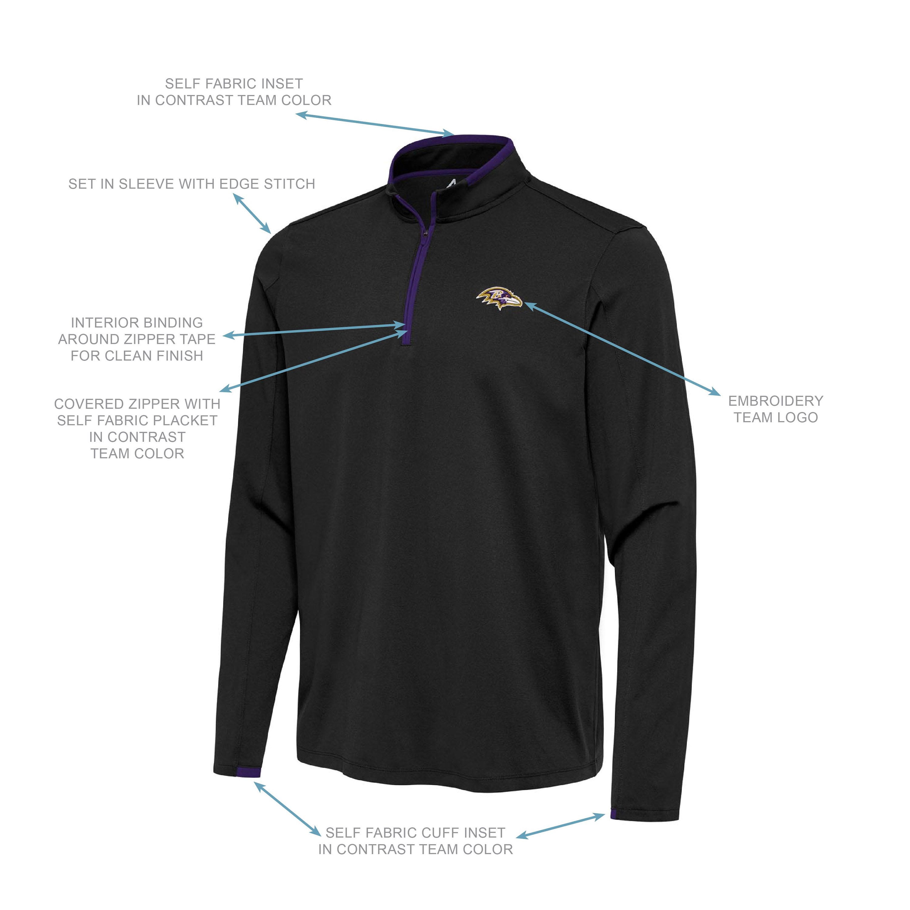 NFL Men's Quarter Zip Pullover - Samsclub.com