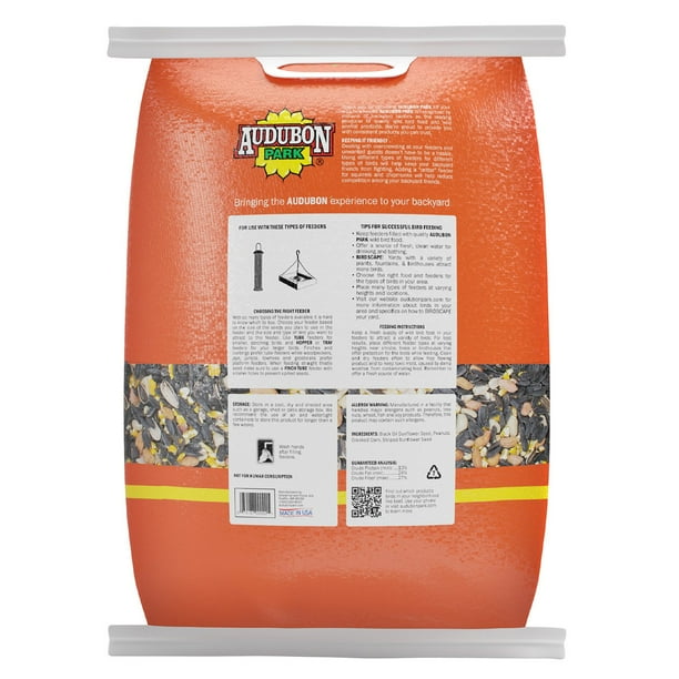 Audubon Park High Energy Blend Wild Bird Food, Premium Mix of Seeds and Nuts, 15 lbs