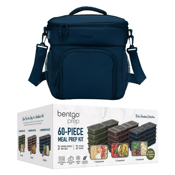Bentgo Prep Deluxe Bag and Bentgo 60-Piece Meal Prep Container Set