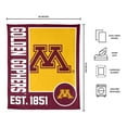 thumbnail image 3 of Logo Brands Minnesota Golden Gophers 60"x70" Super Plush Blanket, 3 of 6