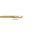 thumbnail image 3 of Diamond Cut Franco Chain Bracelet in 14K Gold, 3 of 4