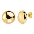 thumbnail image 1 of Round Dome Stud Earrings in 14K Gold, 1 of 4