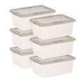 thumbnail image 1 of 14.5 Quart Non-Latching Tote 6PC Set, 1 of 5