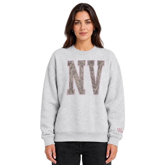 State of Mine Women's Camo Letters State Sweatshirt