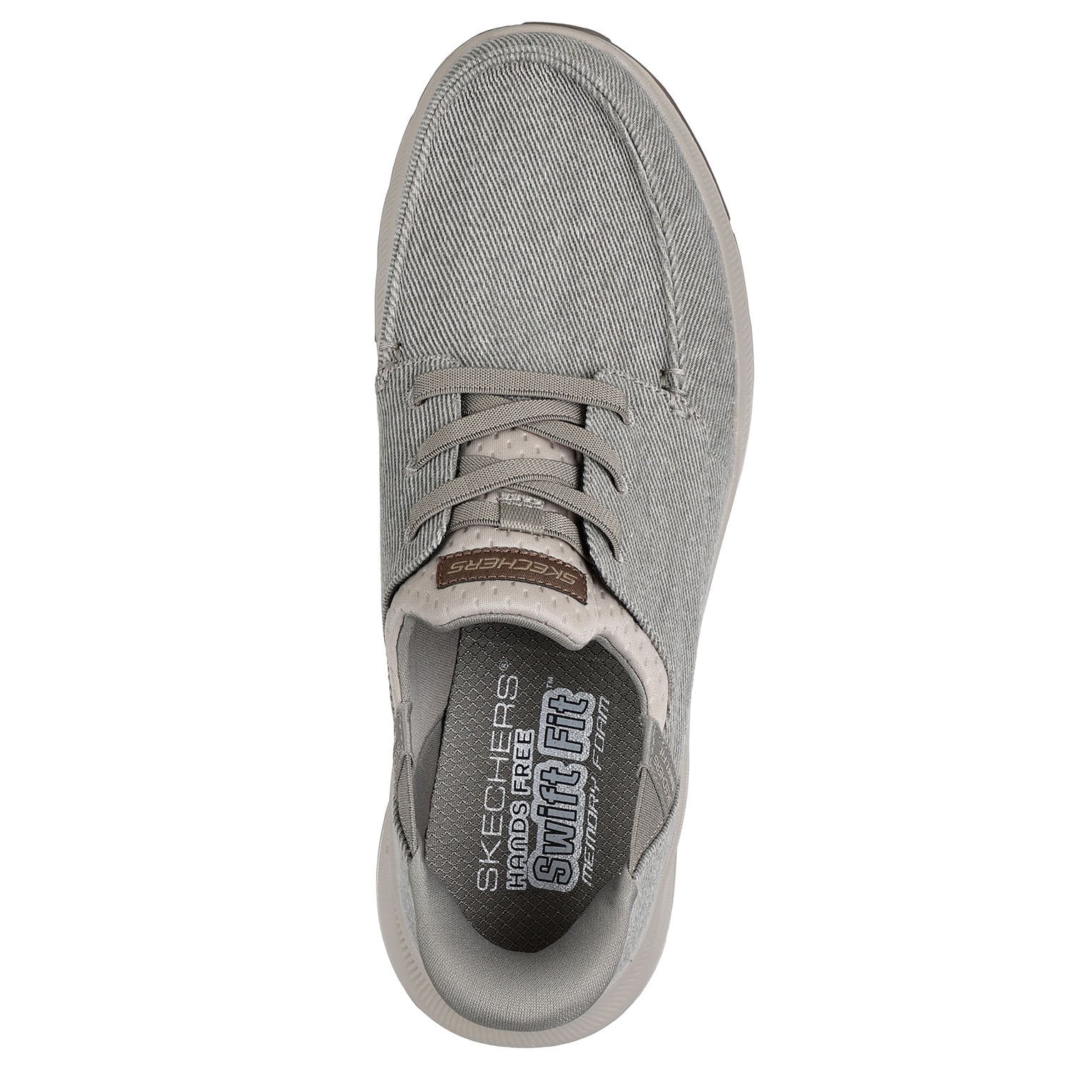 Skechers Men\'s Shoe Swift Fit Hands Free Lace Up Moc Toe Taupe Size 12 Comfort Skechers Men main image 3