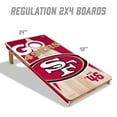 thumbnail image 5 of YouTheFan San Francisco 49ers 2'x4' Cornhole Board Set, 5 of 6