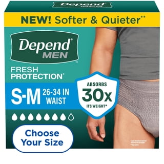 Depend Fresh Protection Incontinence Underwear for Men, Choose Size