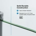 thumbnail image 11 of Breeze 38” x 38” x 77” Corner Shower Kit with Clear Glass, Walls, Base and Hardware, 11 of 19
