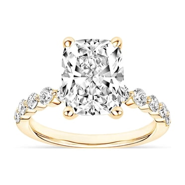 3.48 CT.T.W. Elongated Cushion Cut Lab Created Diamond in 18K Gold