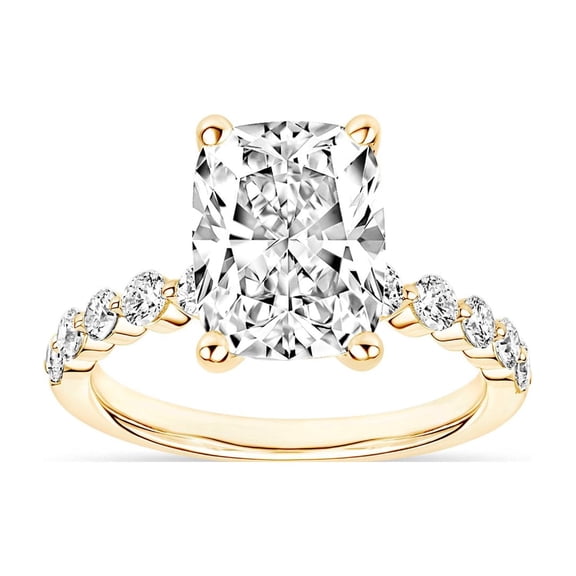3.48 CT.T.W. Elongated Cushion Cut Lab Created Diamond in 18K Gold