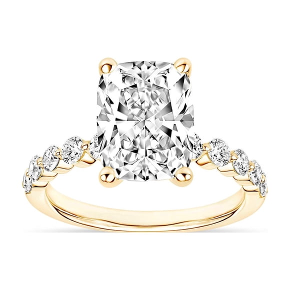 3.48 CT.T.W. Elongated Cushion Cut Lab Created Diamond in 18K Gold