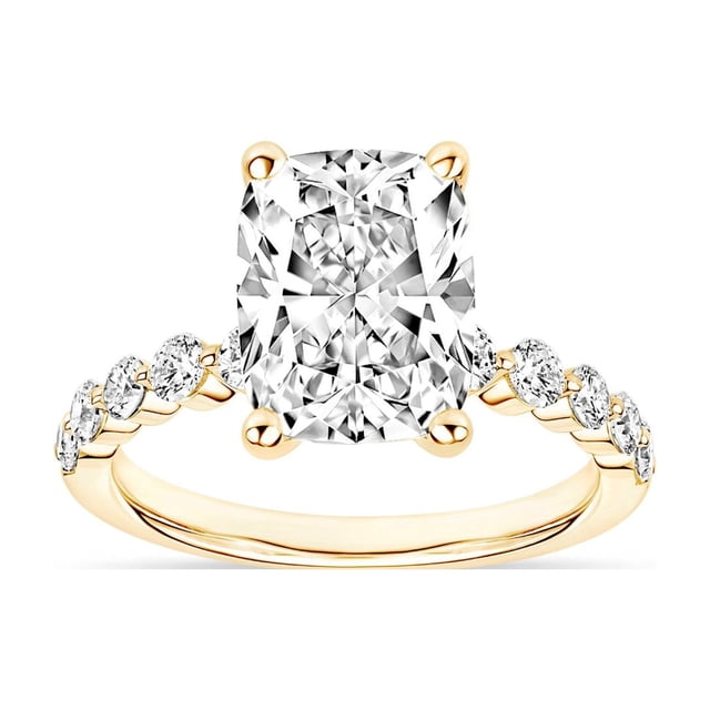 3.48 CT.T.W. Elongated Cushion Cut Lab Created Diamond in 18K Gold