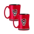 thumbnail image 1 of Logo Brands NC State Wolfpack 14oz Relief Mug Set, 1 of 5
