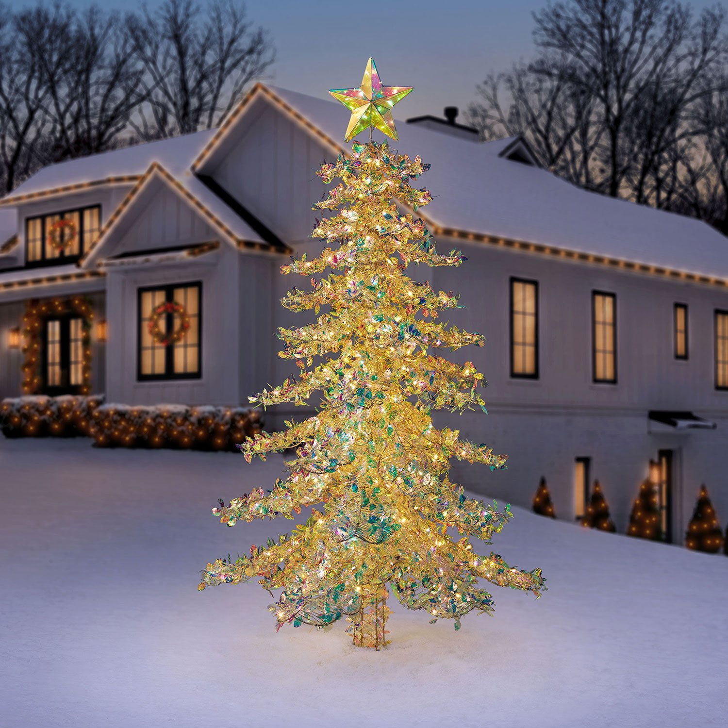 Member's Mark 6' Pre-Lit Iridescent Downswept Tree - Samsclub.com