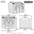 thumbnail image 12 of Lifetime 10' x 8' Outdoor Storage Shed with Carriage Doors, 12 of 12
