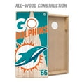 thumbnail image 3 of YouTheFan Miami Dolphins 2'x4' Cornhole Board Set, 3 of 6